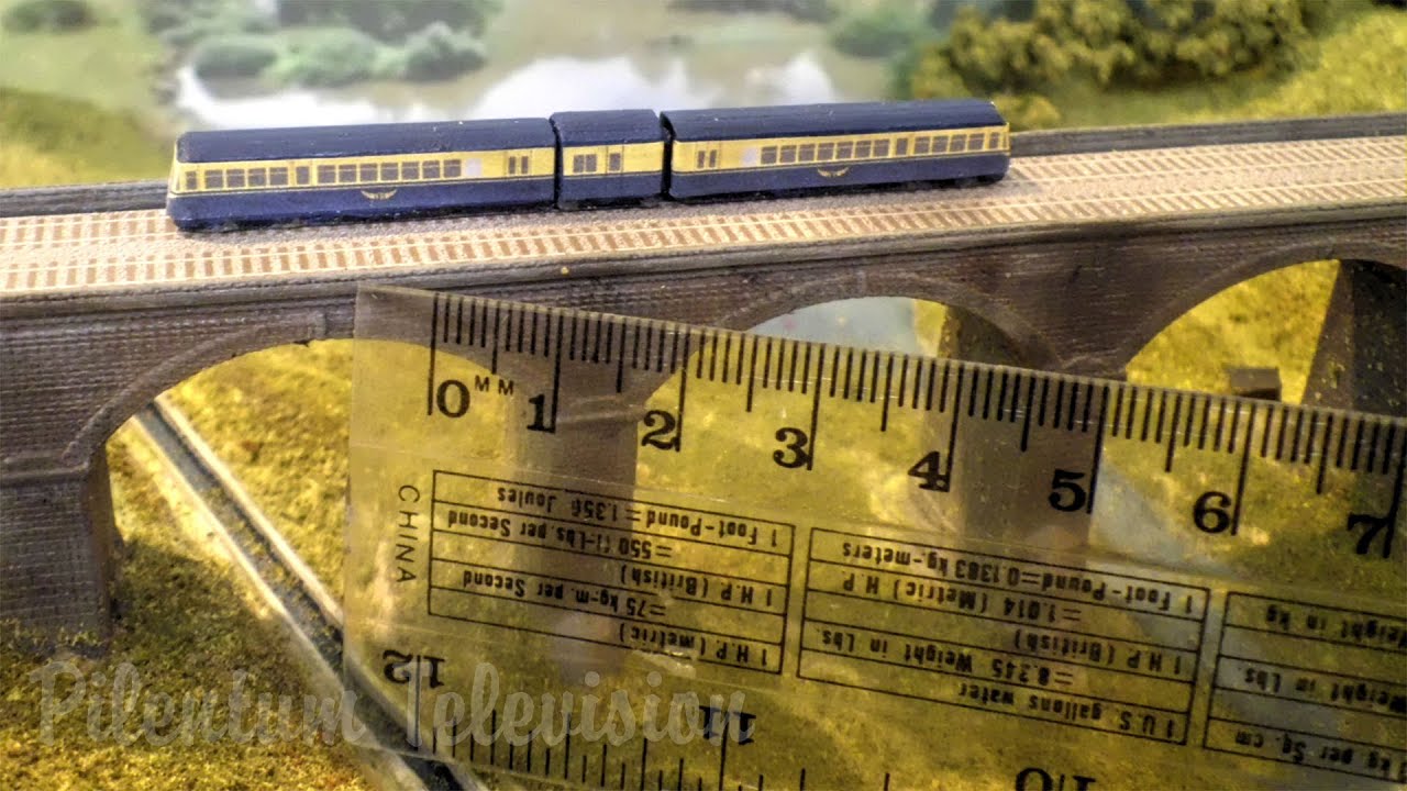 Макет железной дороги в масштабе 1/480