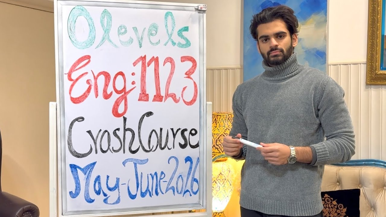 O-Level CAIE English (1123) M/J 2026 Crash Course Announcement!