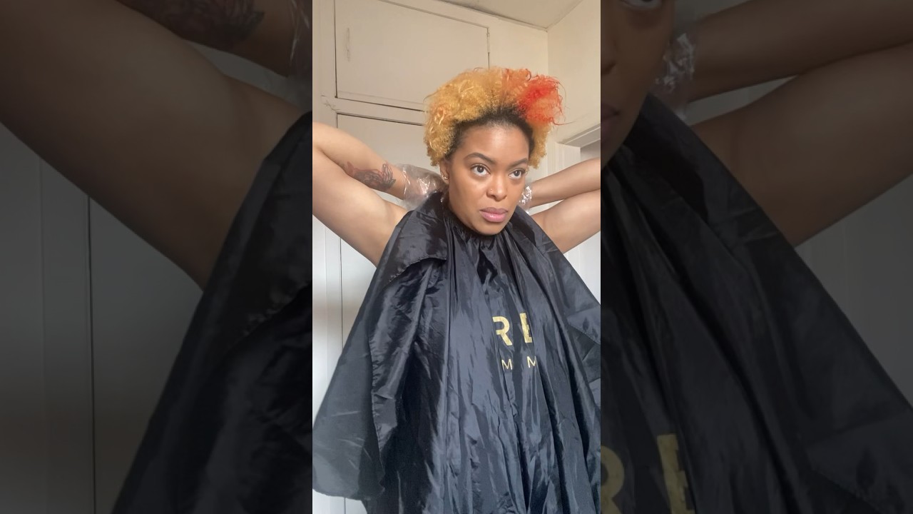 DIY Blonde to Black😍 #hair  #diy  #haircolor #beauty  #blonde  #black
