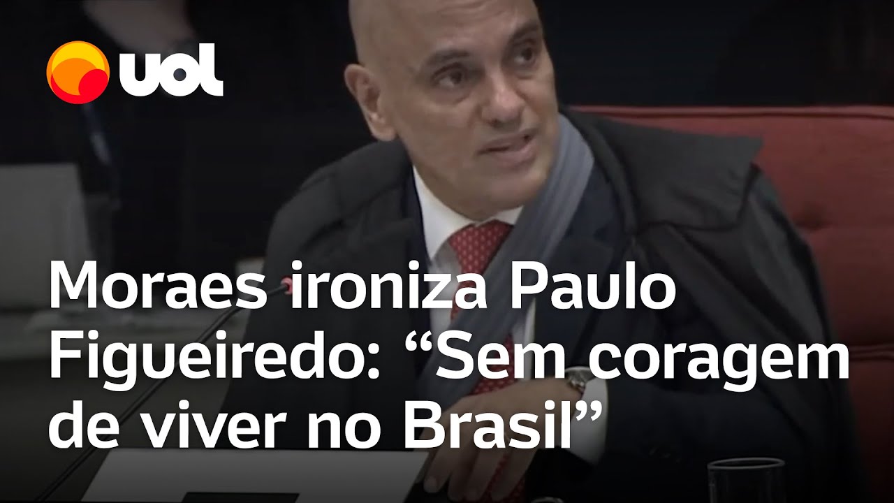 Moraes ironiza Paulo Figueiredo: 'Atenta contra a democracia, sem ter coragem de viver no Brasil'
