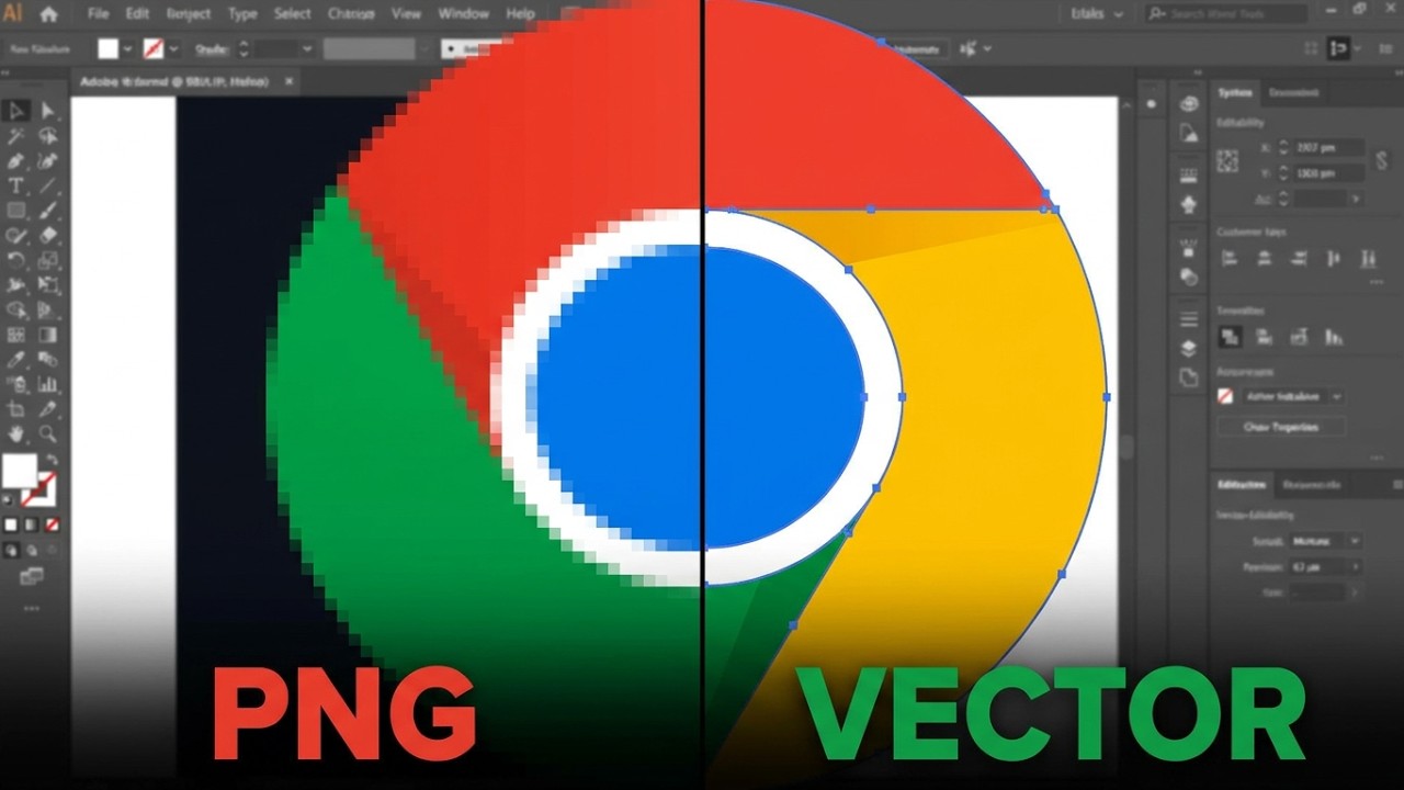 Convert Any Image to Editable Vector Logo in Adobe Illustrator (Image Trace)#imagetrace #vectorlogo