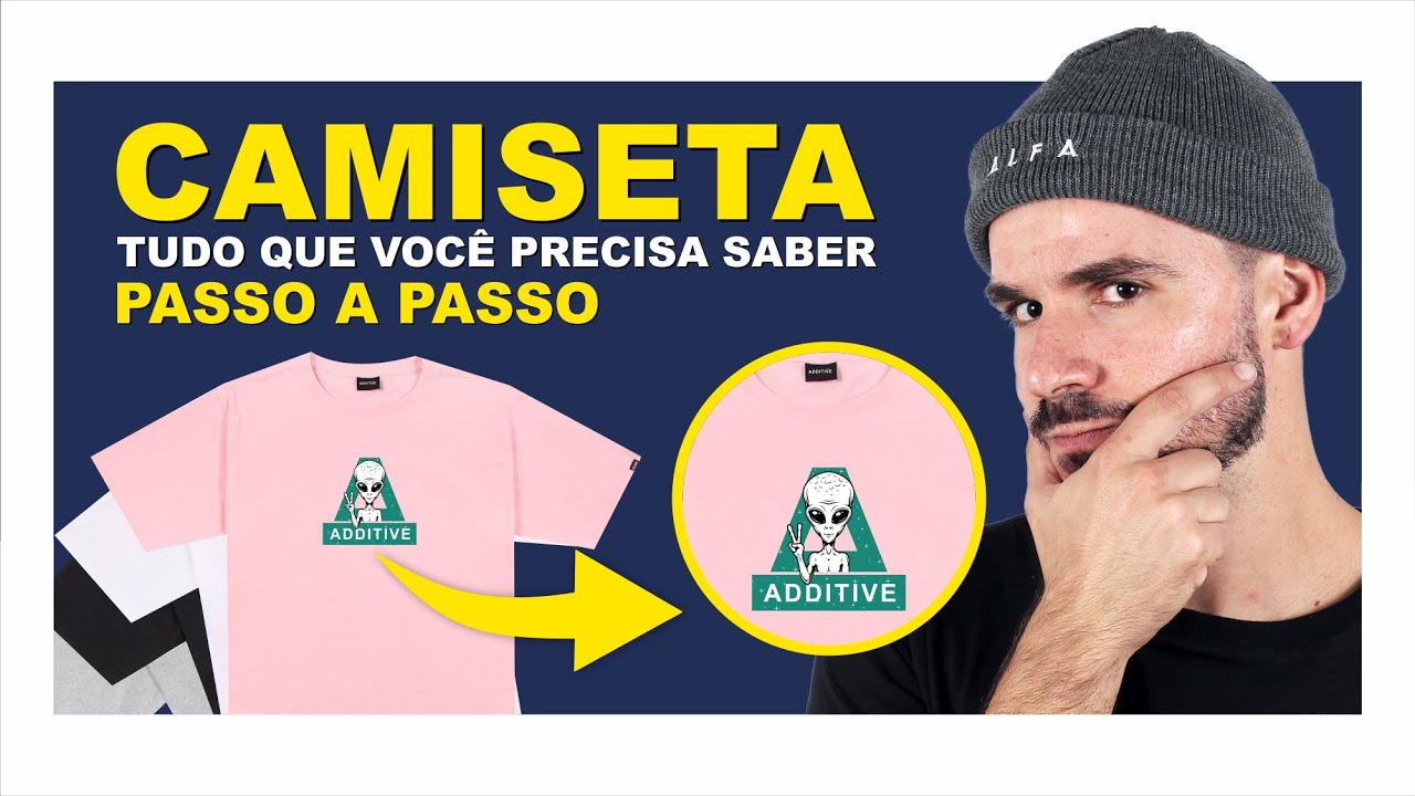 COMO FAZER CAMISETAS DE QUALIDADE (PASSO A PASSO) TECIDO, ESTAMPA E ETIQUETA