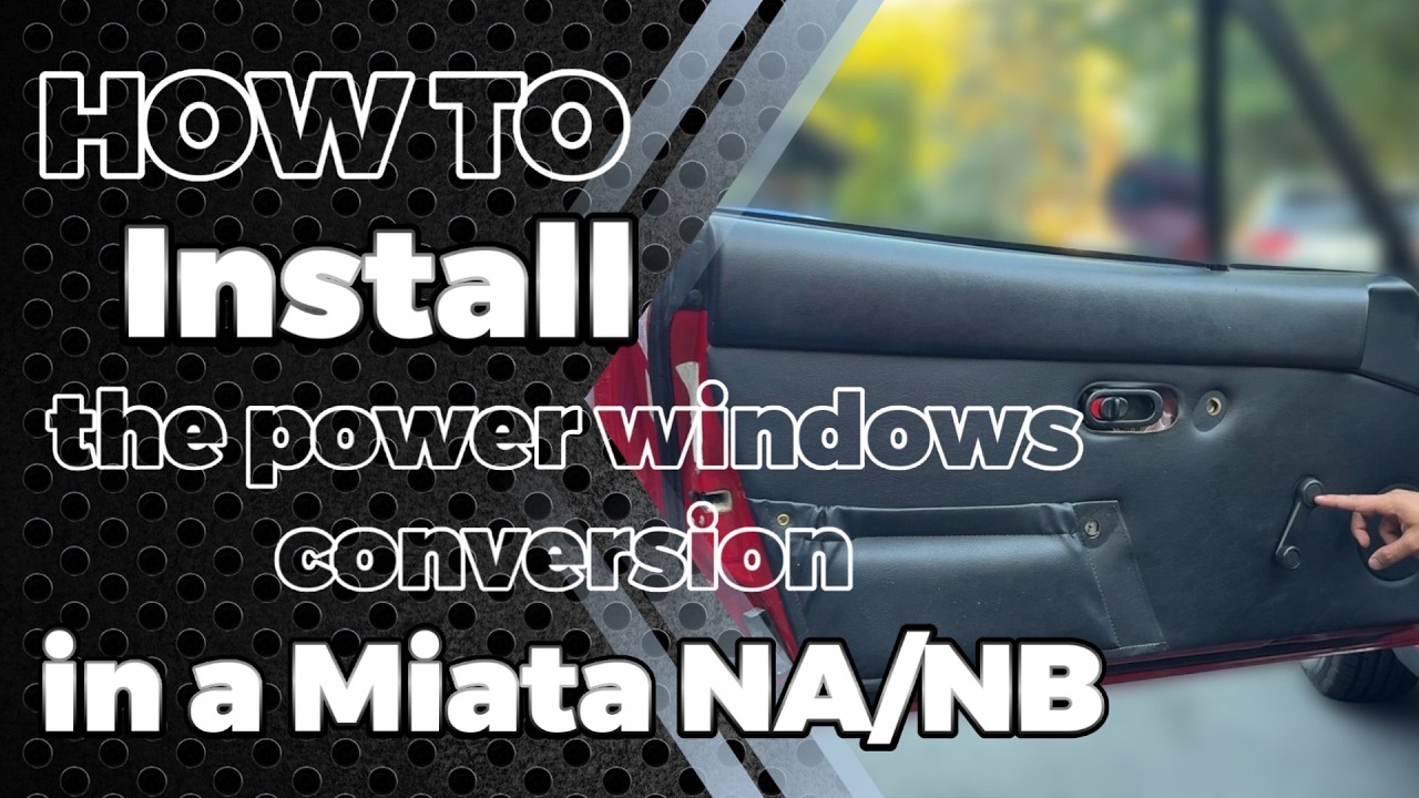 Miata Power Window Conversion DIY (NA & NB) | Moss Miata Kit Install