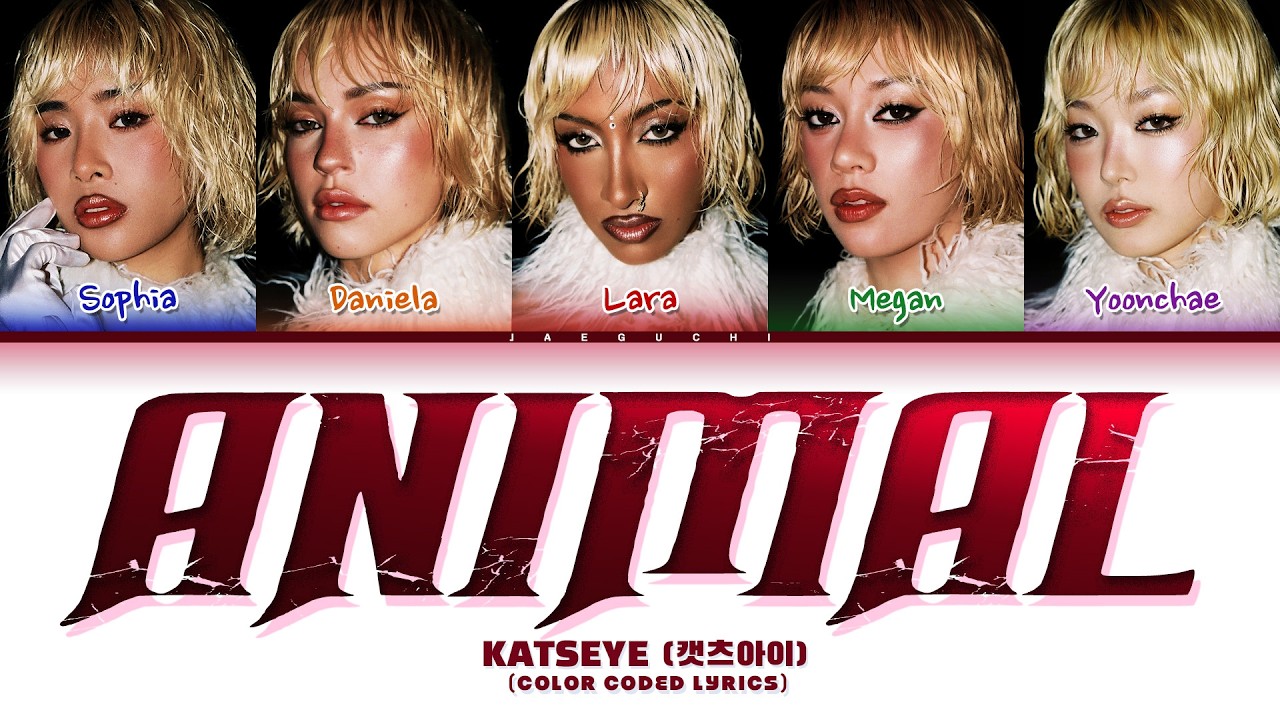 KATSEYE 'Animal' (Color Coded Lyrics)