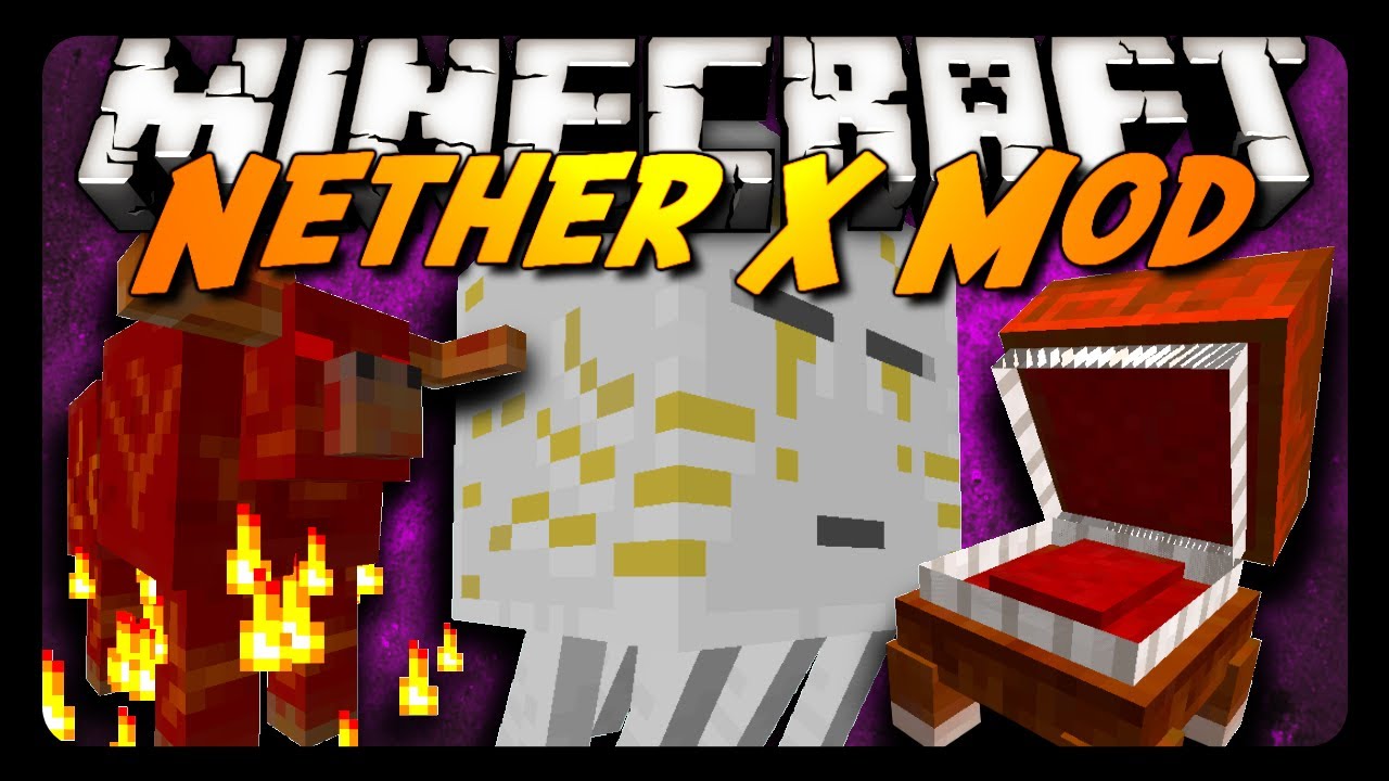 Minecraft Mod Review: THE NETHER X MOD! (Ghast Queen, New Mobs & More!)