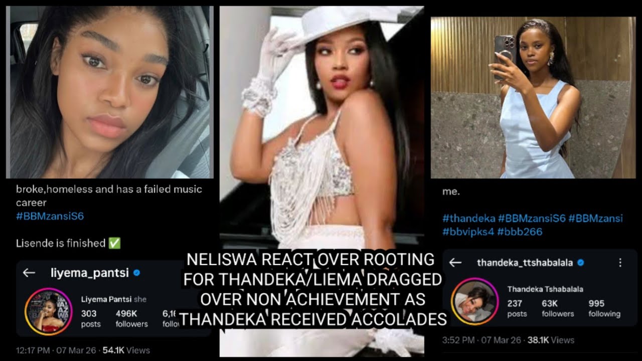 LIEMA DRAGGED OVER NON ACHIEVEMENT AS THANDEKA RECEIVED ACCOLADES/NELISWA AND THANDEKA SHENANIGANS