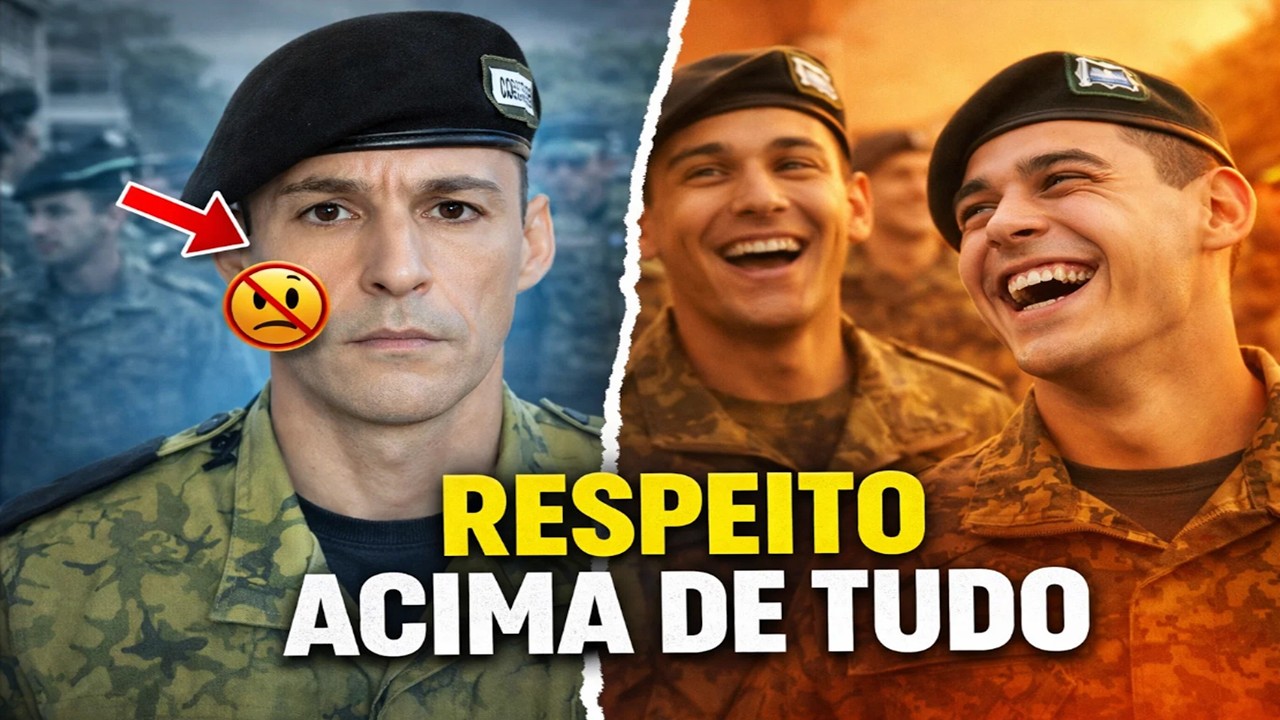 Instrutor explica por que nunca se ri dos recrutas na 1ª Companhia