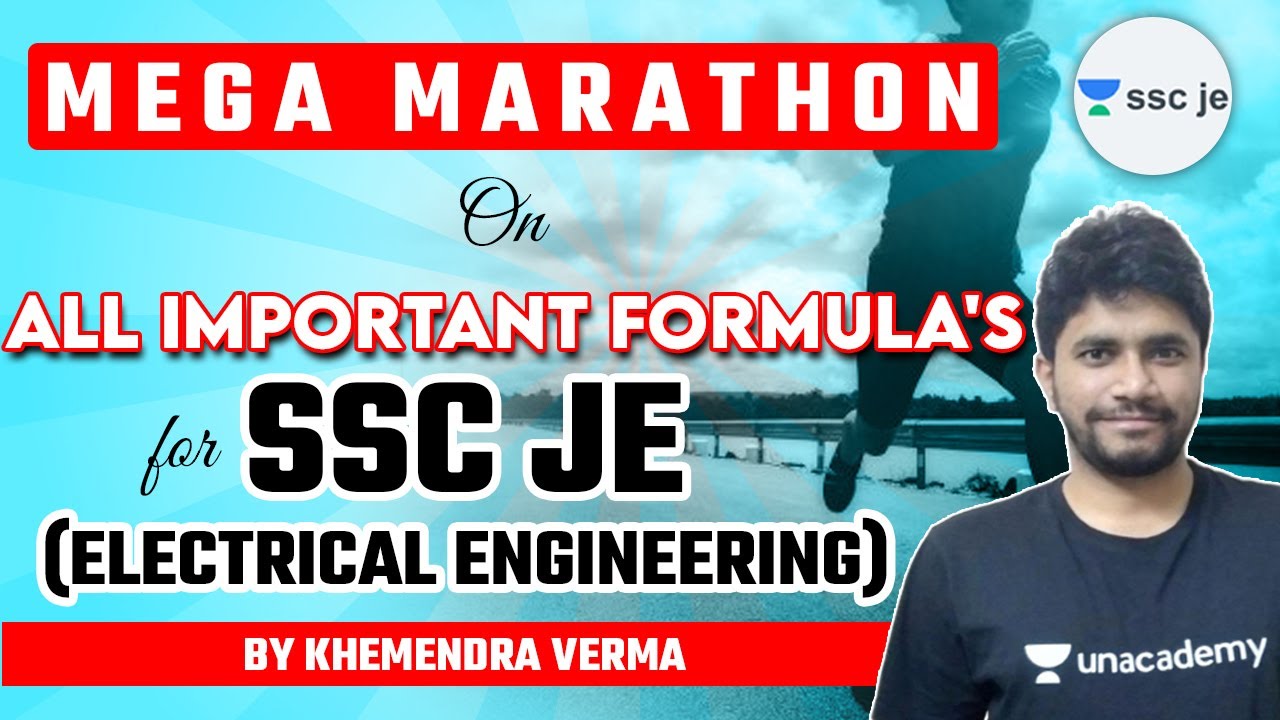 SSC/UPPCL JE 2020-21| Mega marathon on All Important Formula's for SSC JE by Khemendra Verma