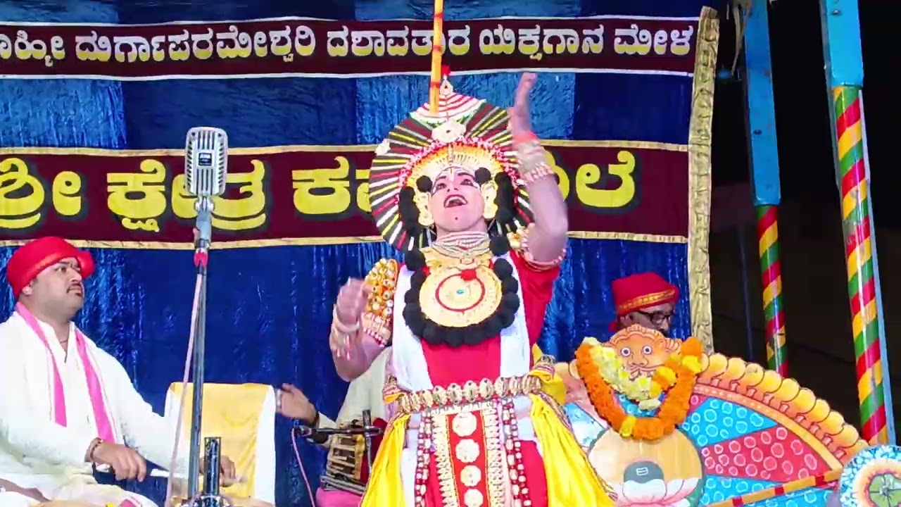 Yakshagana| abhimanyu Kalaga | hennabail Vishwanatha| Maranakatte mela kamalashile mela | ಯಕ್ಷಗಾನ