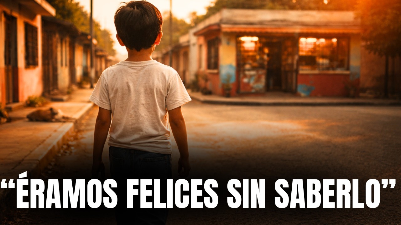 Caminar con unas monedas en la mano...  La infancia que ya no vuelve.