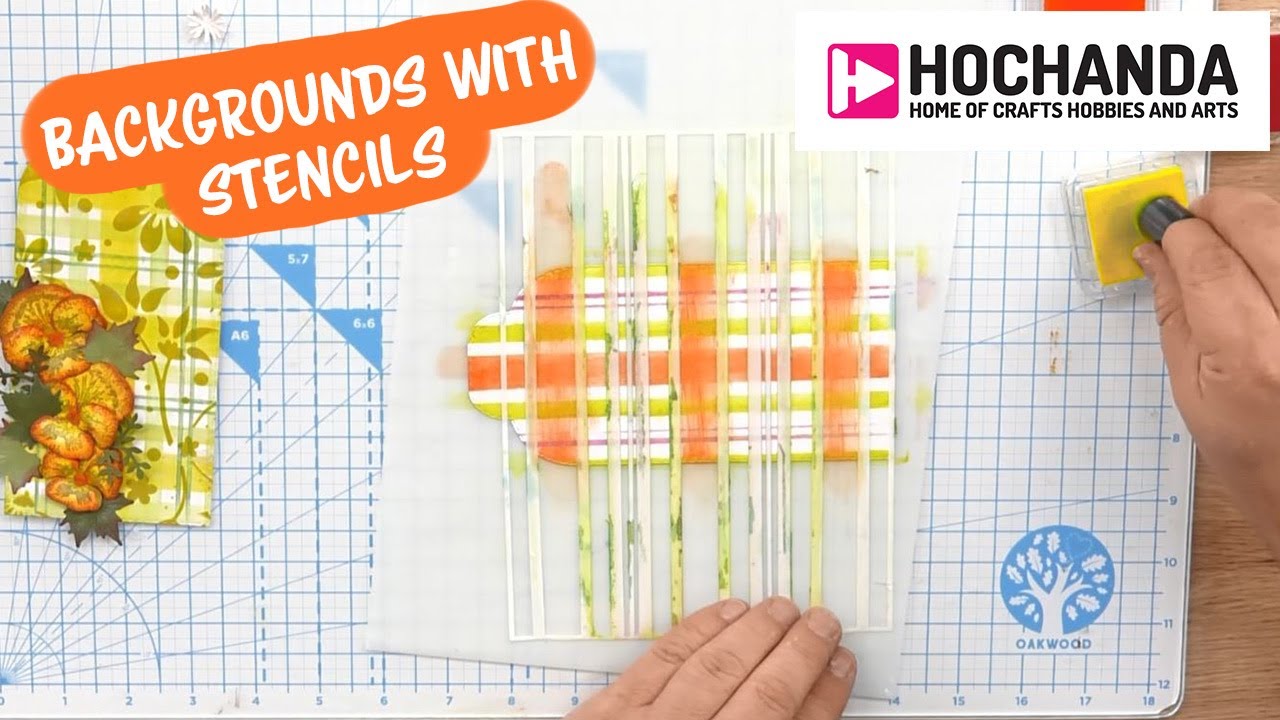 Creating a Tartan Effect with Stencils and John Lockwood at Hochanda!