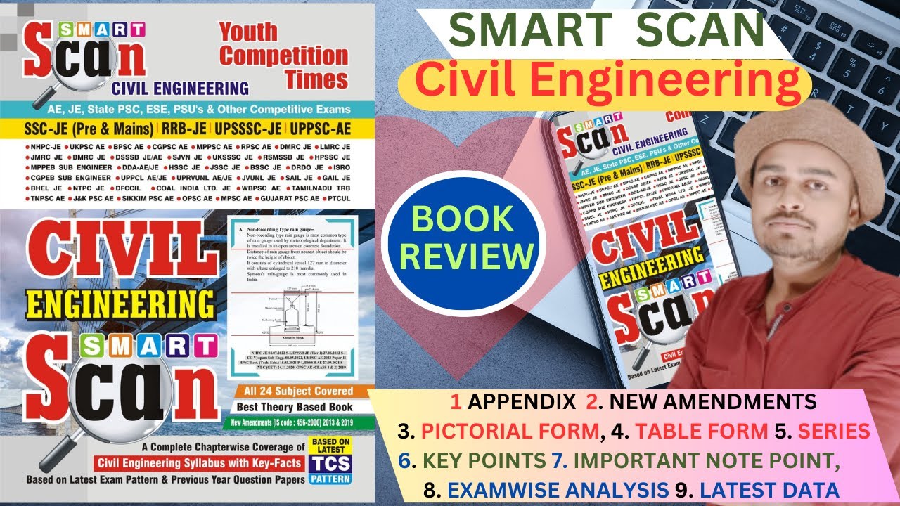 SMART SCAN CIVIL ENGINEERING HAND BOOK | YOUTH PUBLICATION | BOOK REVIEW | ENGINEER GUPTA #sscje