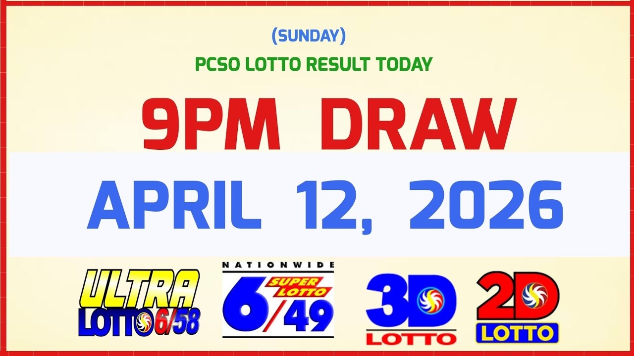 Lotto Results Today 9pm April 12, 2026 PCSO 6/58, 6/49