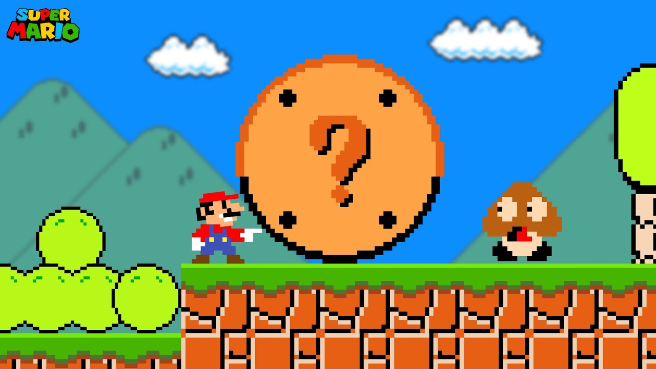Super Mario Bros., but Mario Can Turn Anything He Wants CIRCLE!
