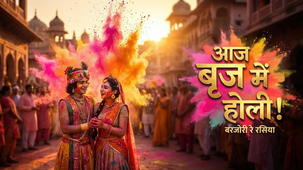 आज बृज में होली रे रसिया | राधा कृष्ण ब्रज होली 2026 |Traditional Braj