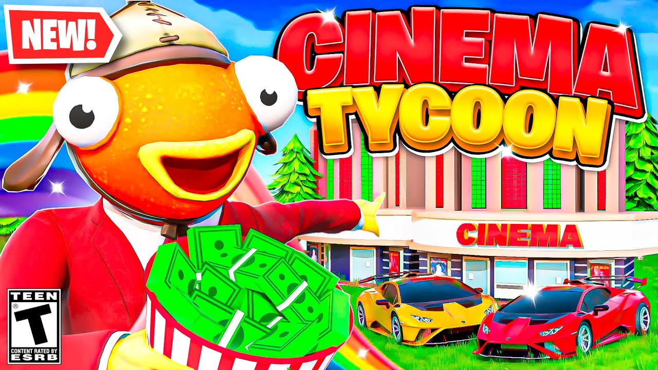 Wir BAUEN ein RIESIGES KINO | Fortnite Tycoon
