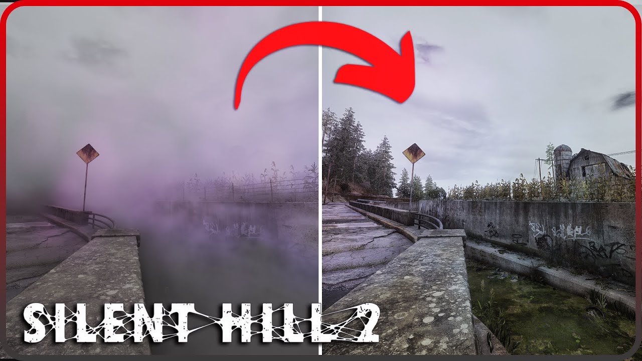 Silent Hill 2 Remake No Fog Comparison