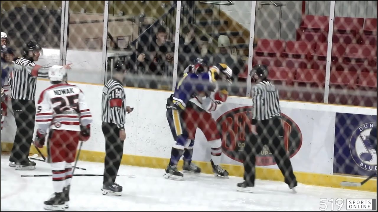 PJHL - Niagara Riverhawks против Dundas Blues