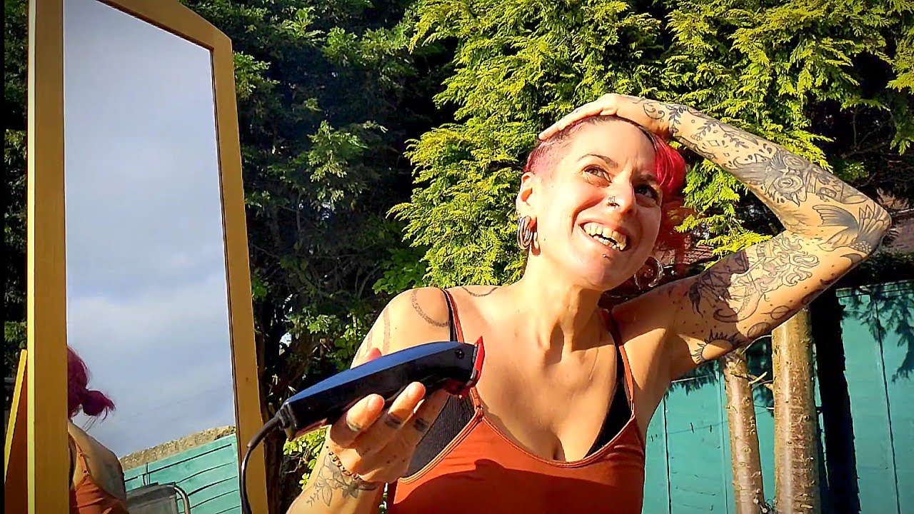 ASMR Home Haircuts! @ColinWebsterGuitar gives me a Mohawk | Relaxing nature sounds & music 🎶 🕊️
