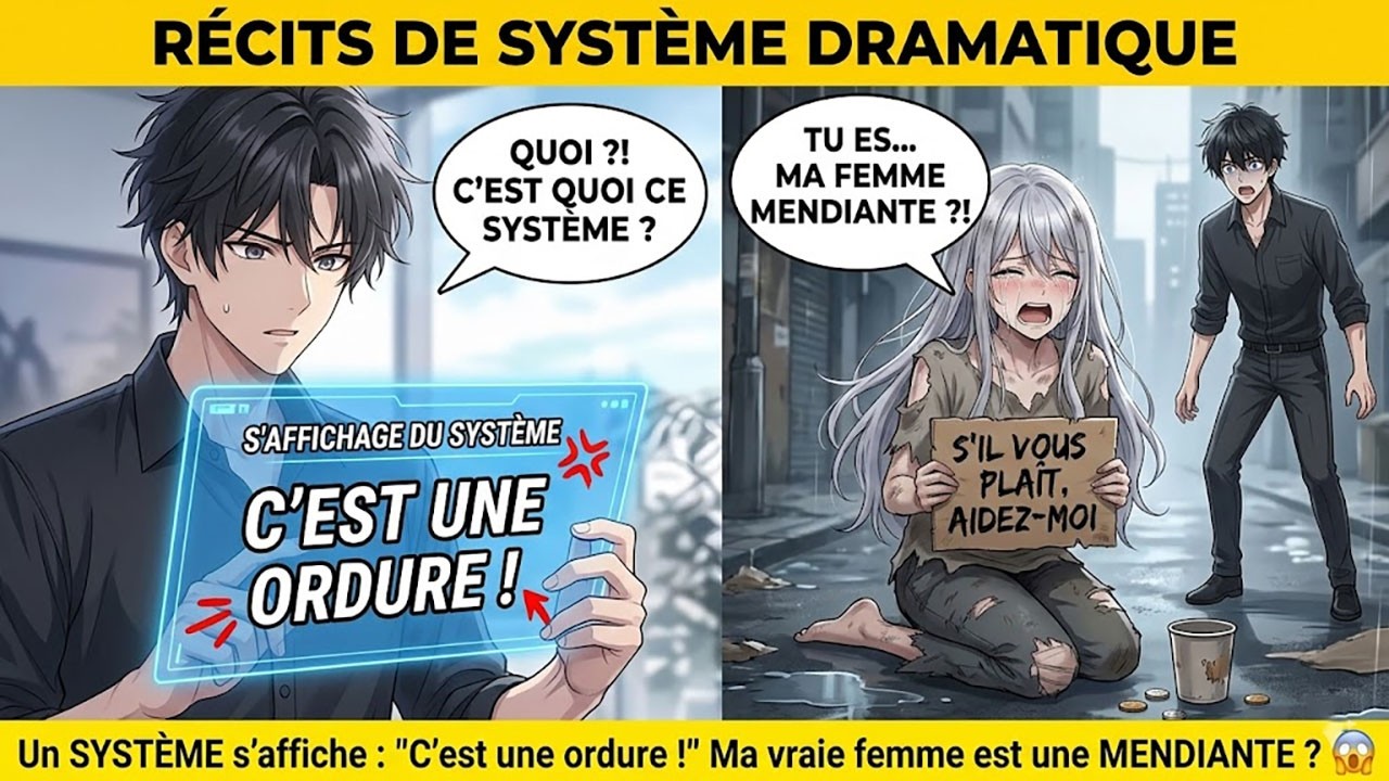Un SYSTÈME s'affiche  C'est une ordure ! Ma vraie femme est une MENDIANTE  😱