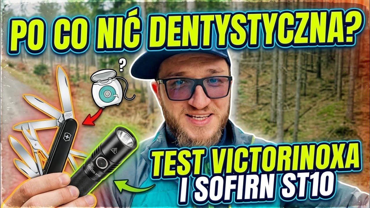  EDC Pilota Paralotni! Test noży i latarki Sofirn ST10  Po co paralotniarzowi nić dentystyczna?