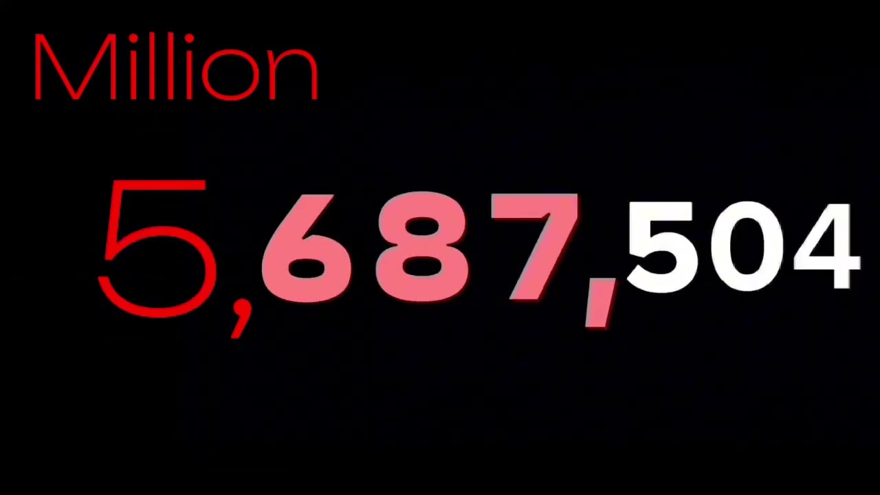 Numbers 0 to Billion with sounds