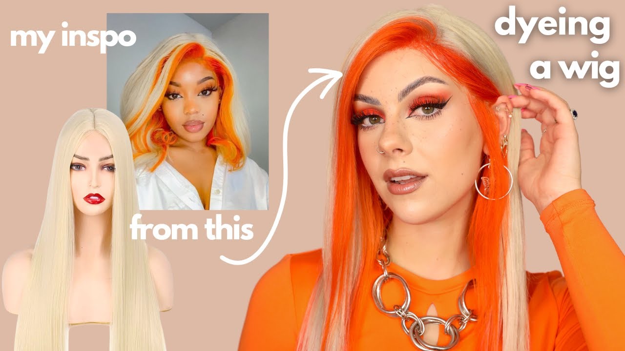 MY BEST WIG YET - Dyeing A Wig Orange - New Sophie Hannah Hair Dye