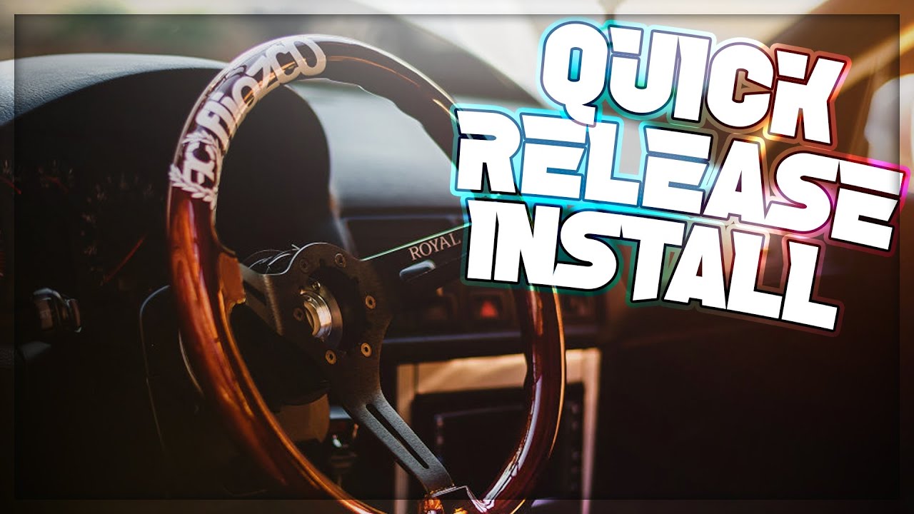 Installing a NRG QUICK RELEASE WHEEL on the MK4 Jetta