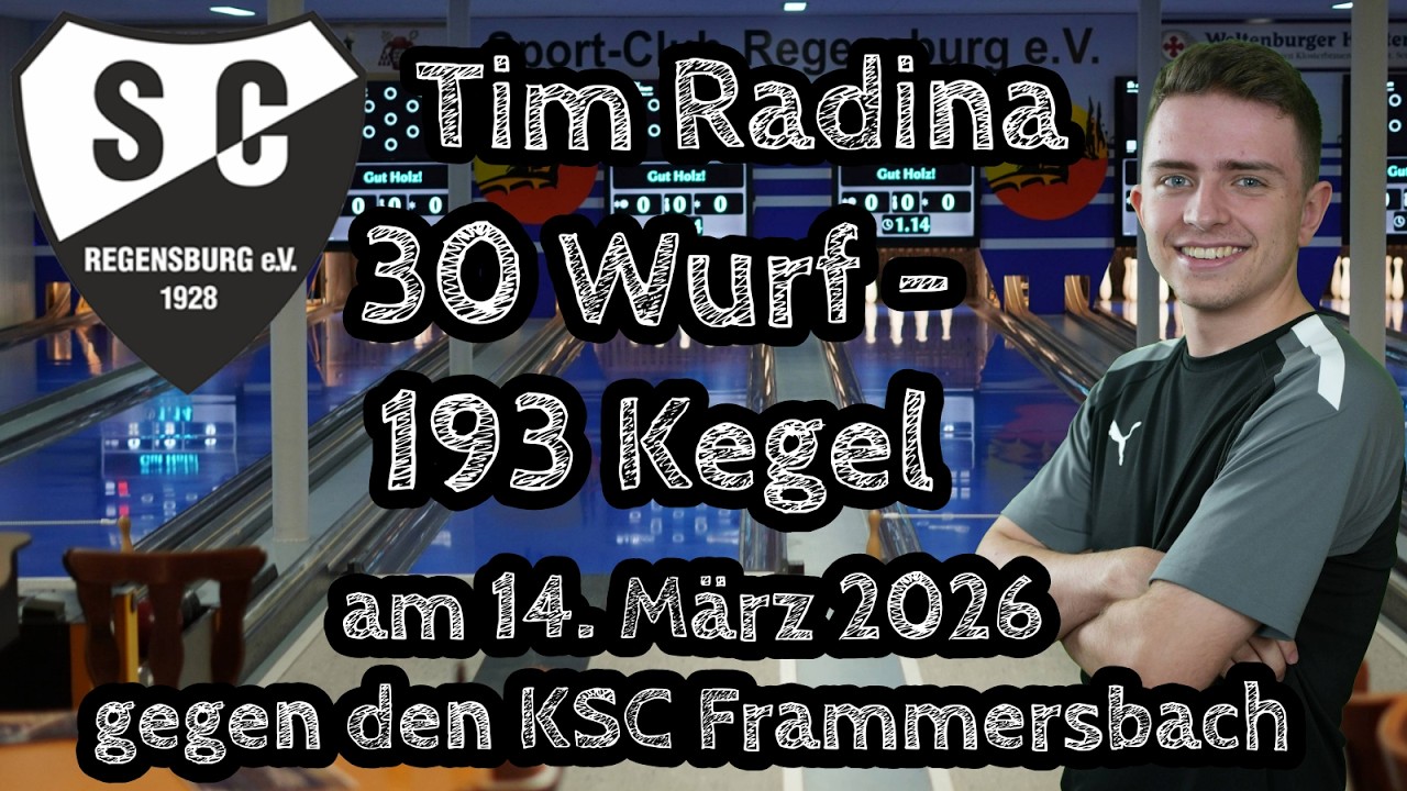30 Wurf – 193 Kegel | Tim Radina | 2. Bundesliga Mitte Kegeln Classic 2025/2026