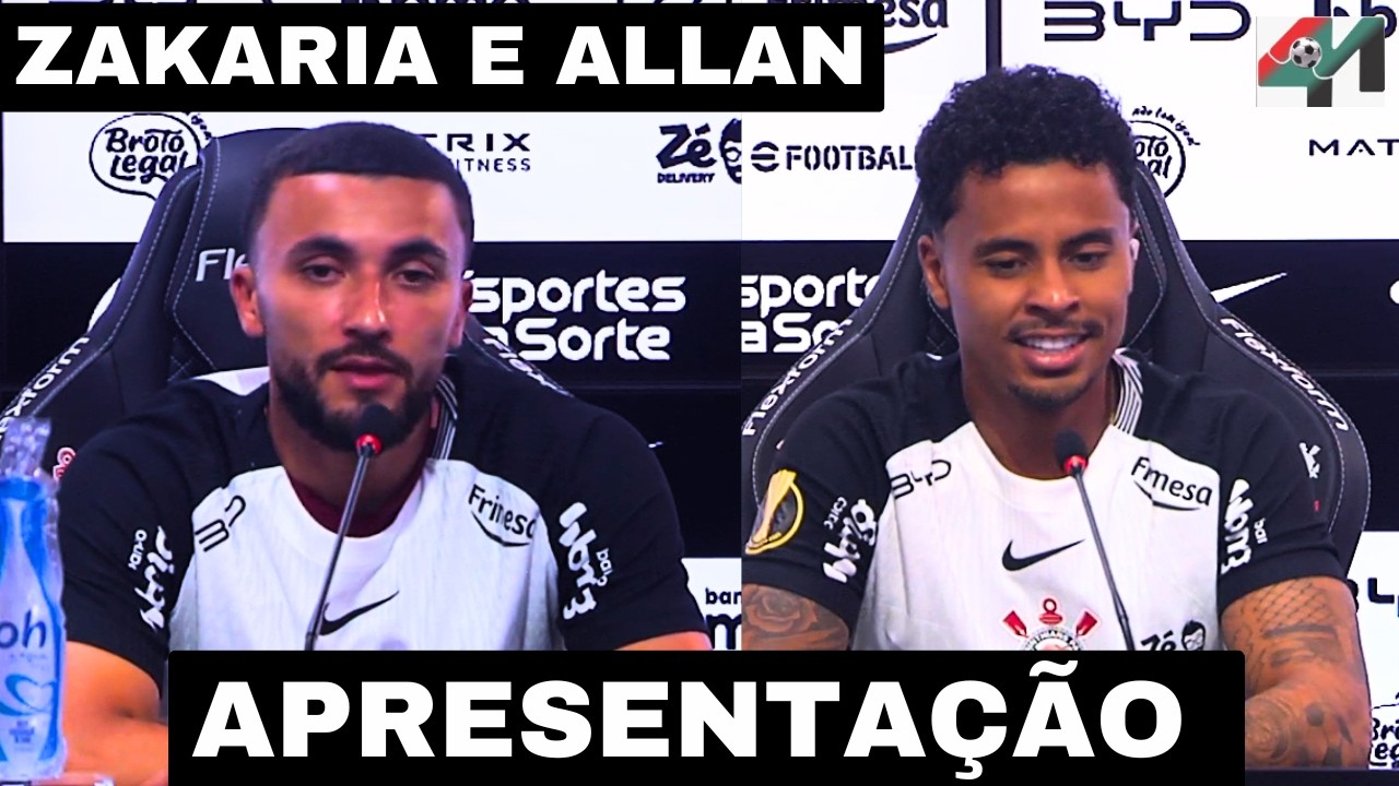 COLETIVA DE IMPRENSA ALLAN E ZAKARIA LABYAD NOVOS CONTRATADOS DO CORINTHIANS.
