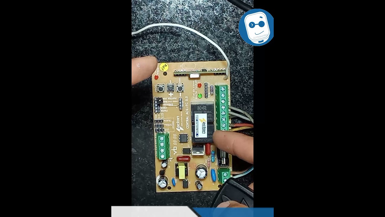 Como cadastrar, programar, gravar, codificar controle na placa ACTON AC4