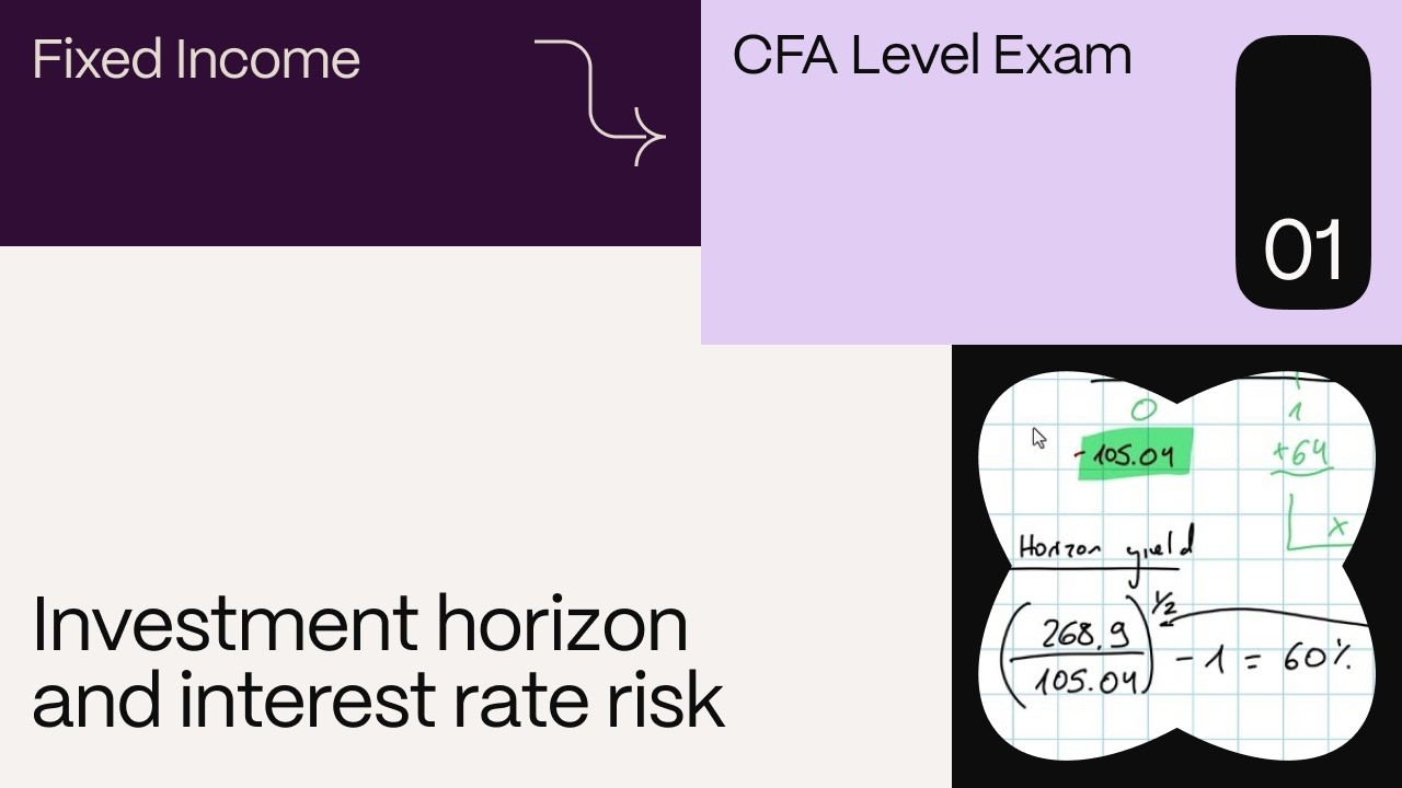 Investment horizon and interest rate risk (for the CFA Level 1 exam)