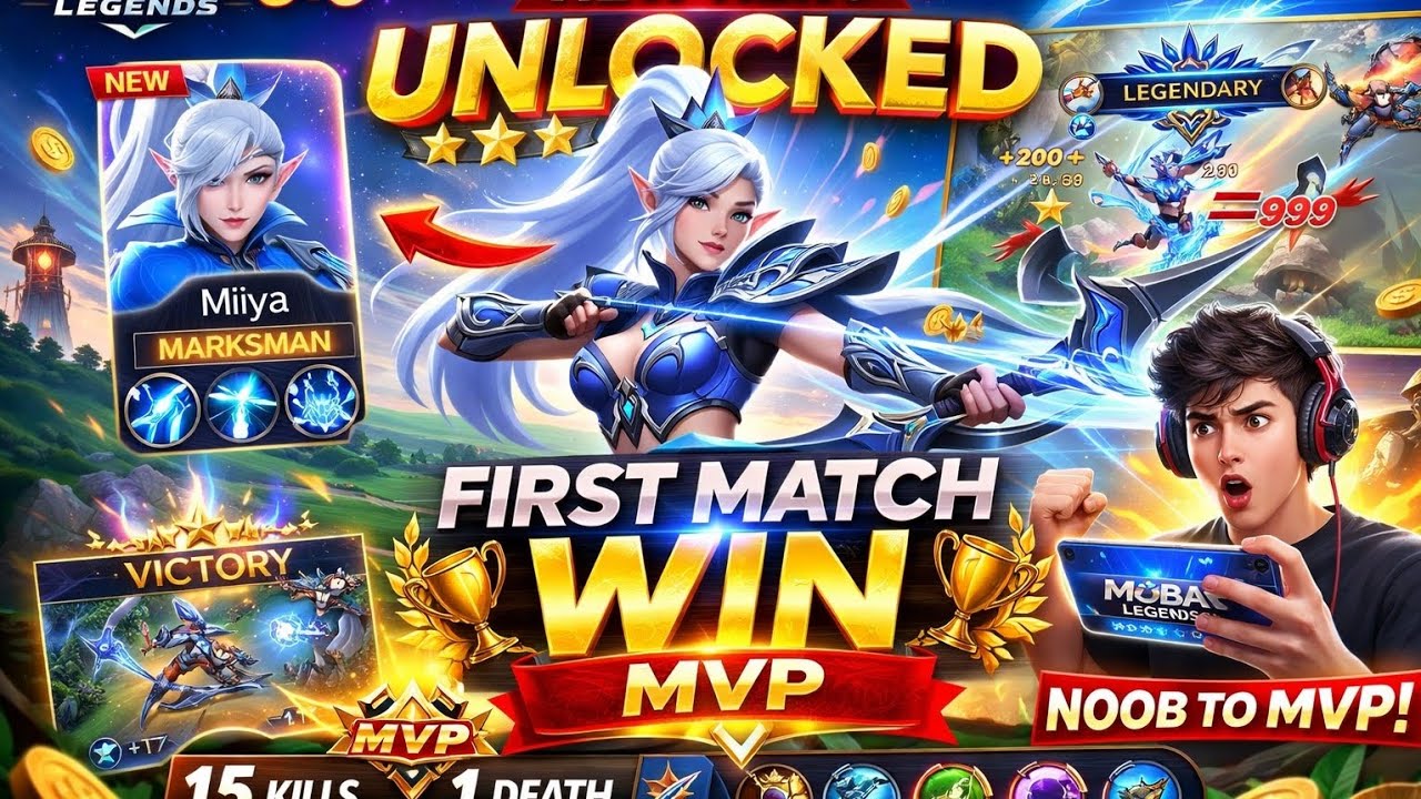 New Character UNLOCKED 😍 First Match = EASY MVP! 🔥 | Moba Legends 5v5