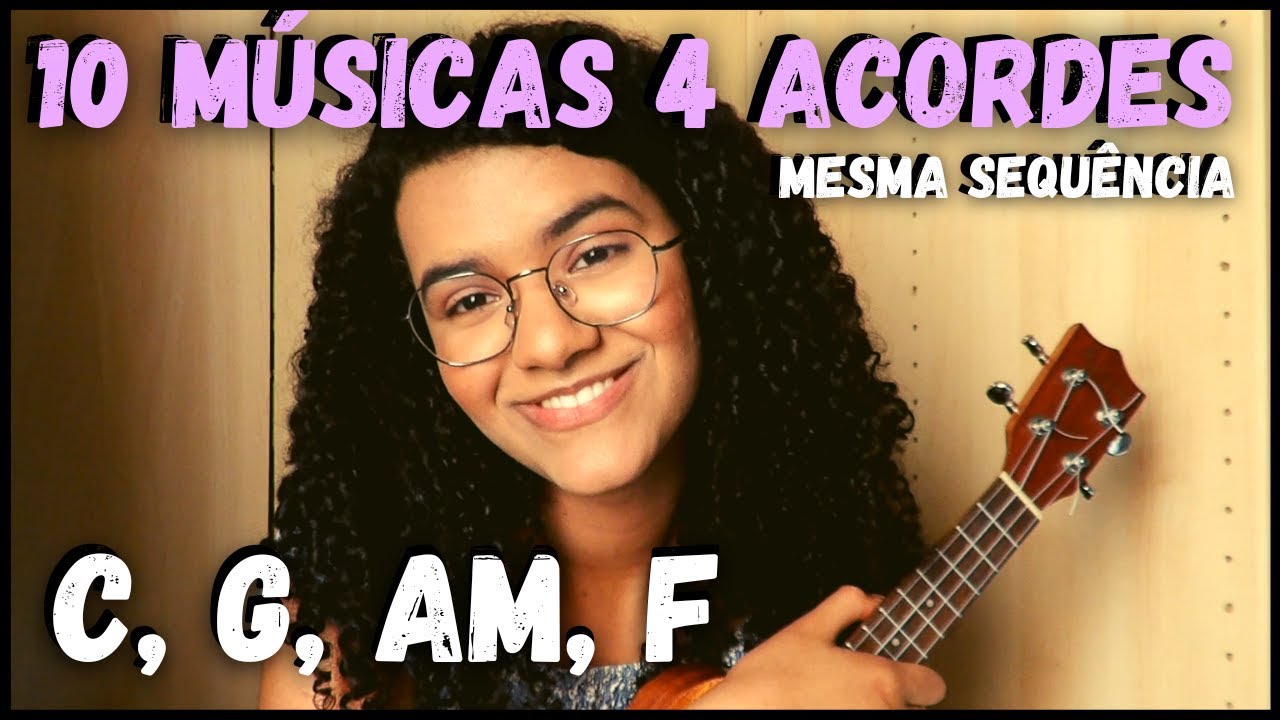 10 músicas com 4 acordes no Ukulele (Muito fácil) ❤️