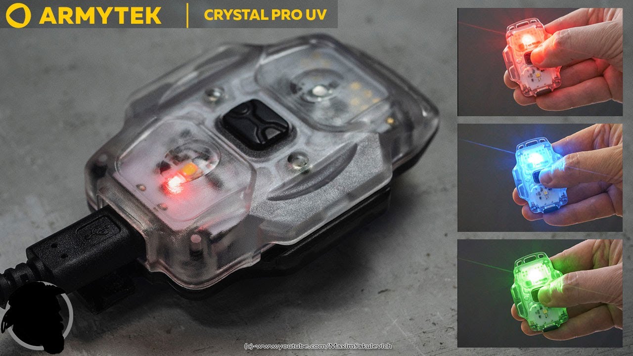 EDC фонарик Armytek Crystal Pro UV - Полный Обзор, Применение