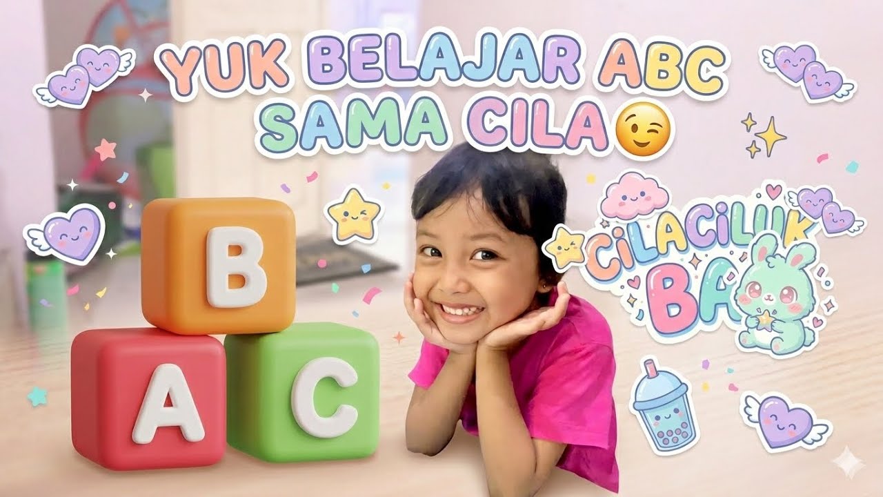 Belajar ABC mengenal huruf bareng cila✨