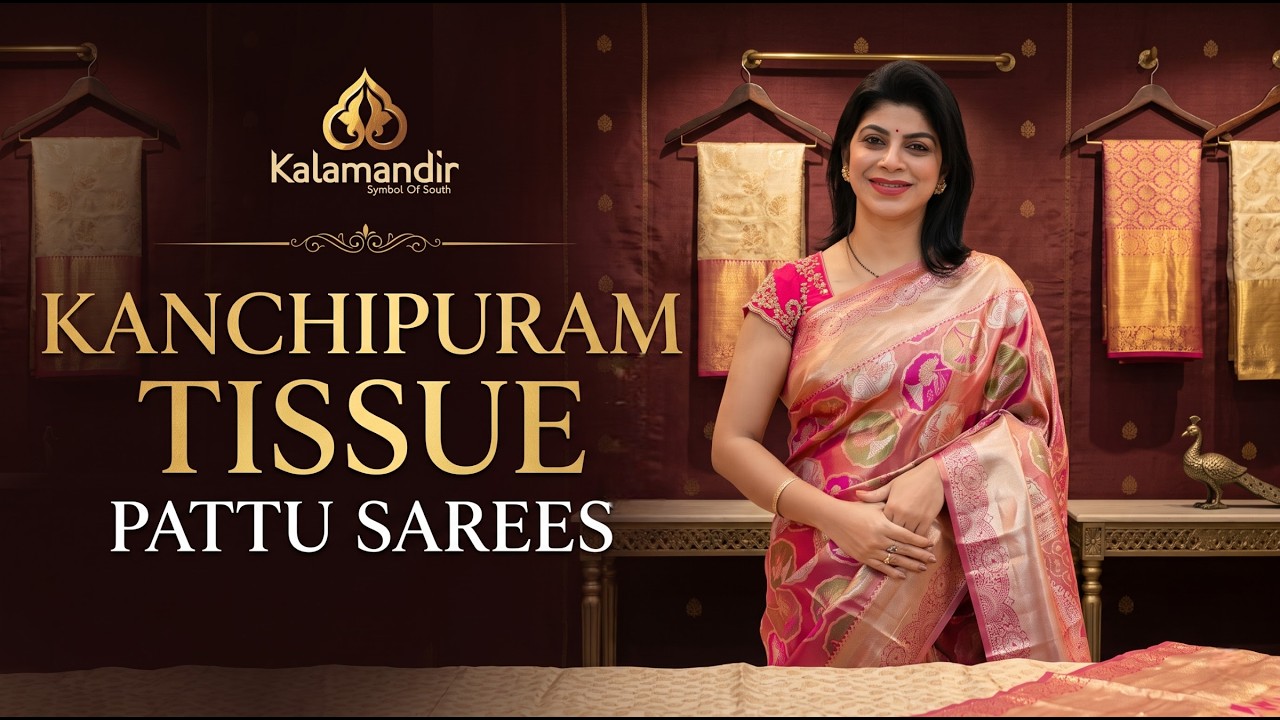 Kanchipuram Tissue Pattu Sarees | Sarees Online Shopping | Kalamandir Sarees