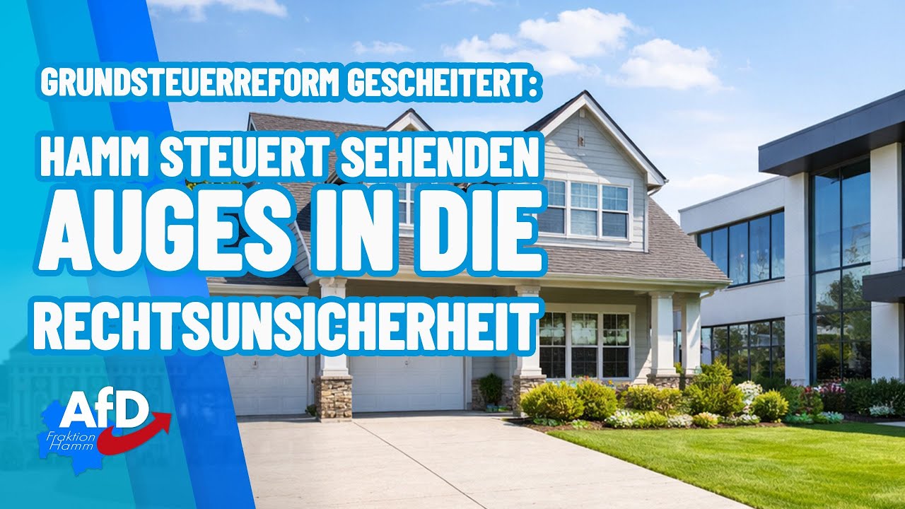 Grundsteuerreform gescheitert: Hamm steuert sehenden Auges in die Rechtsunsicherheit