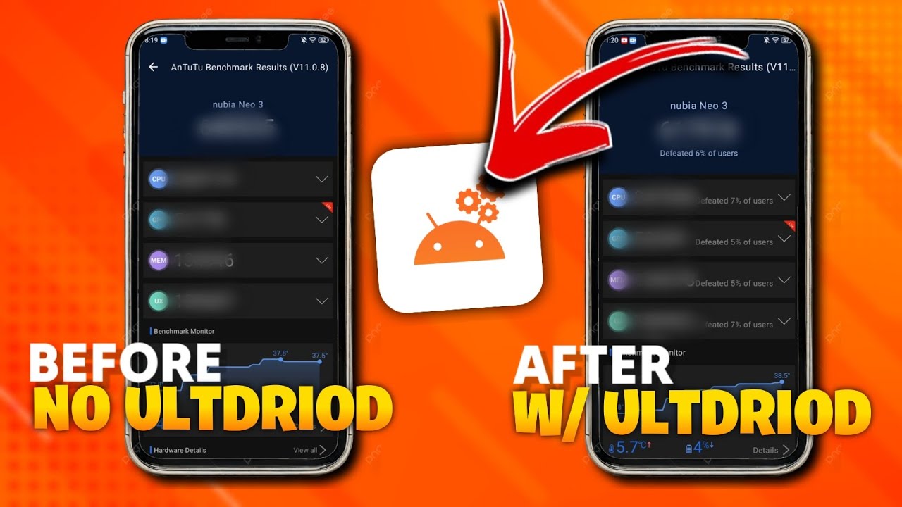 Действительно ли ULTDROID устраняет падение FPS? Протестировано с помощью AnTuTu и реального игро...