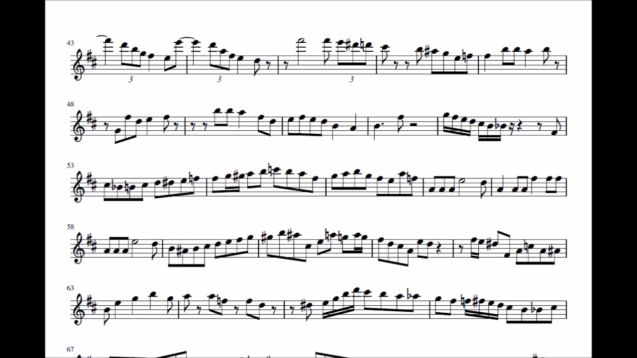Lisa - Cannonball Adderley Solo transcription