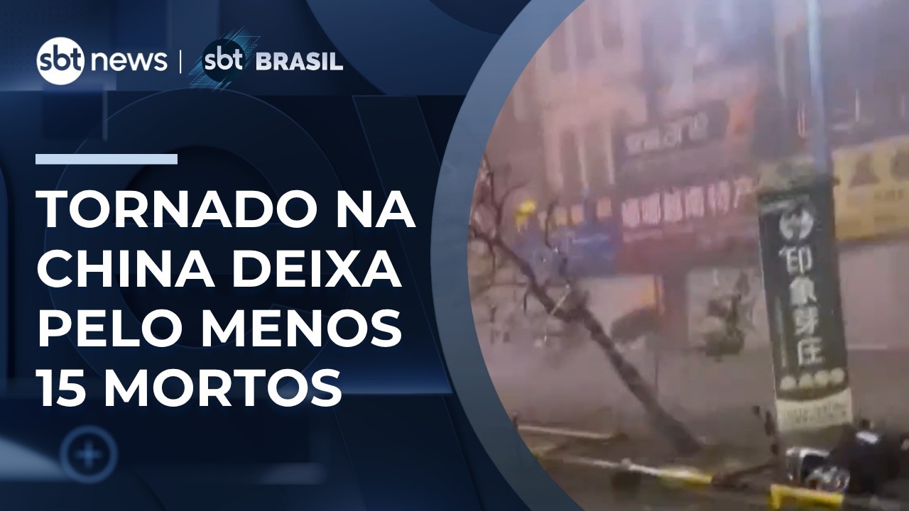 Tornado com ventos de 290 km/h deixa 15 mortos e centenas de feridos na China | #SBTBrasil