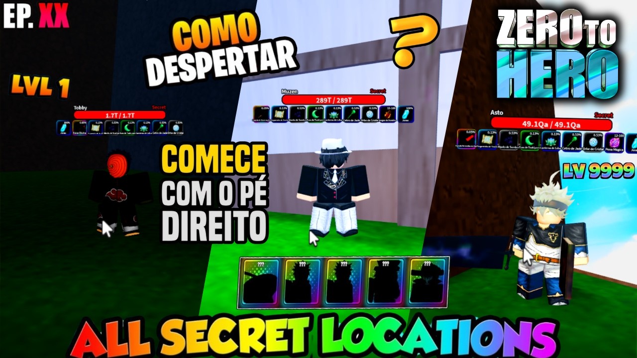 LOCALIZA&Ccedil;&Atilde;O BOSS SECRETO COMO DROPAR RELICS AURA META! ANIME ZERO TO HERO 🚨 #roblox #ugphone