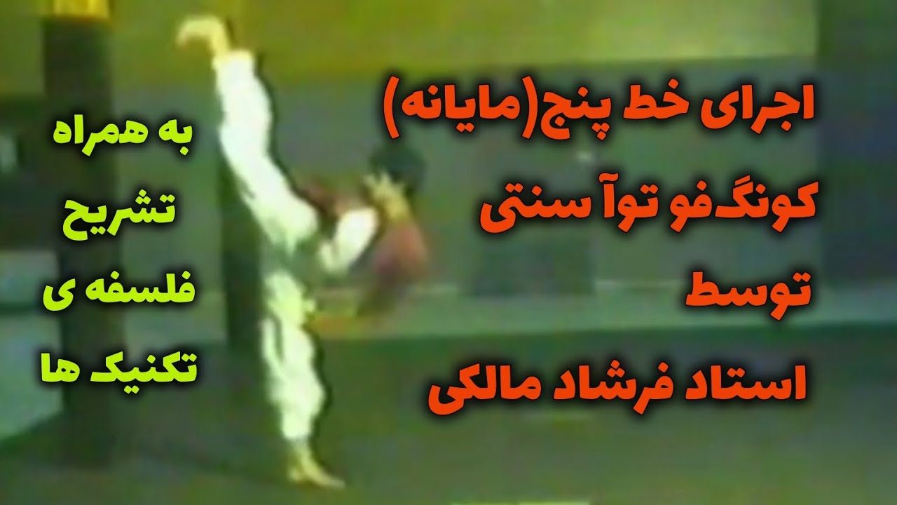 اجرای خط پنج(مایانه)کونگ‌فو توآ سنتی توسط استاد فرشاد مالکی به همراه فلسفه کاربردی تکنیک ها