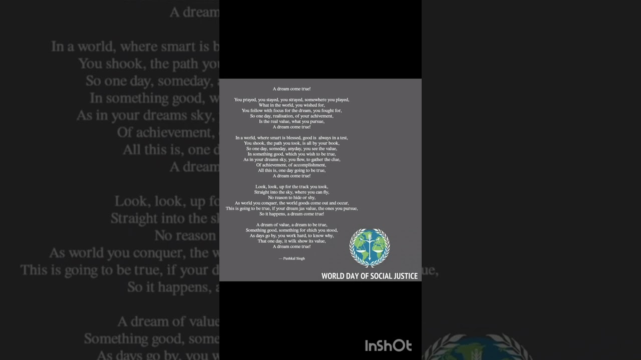A dream come true by Pushkal Singh 
