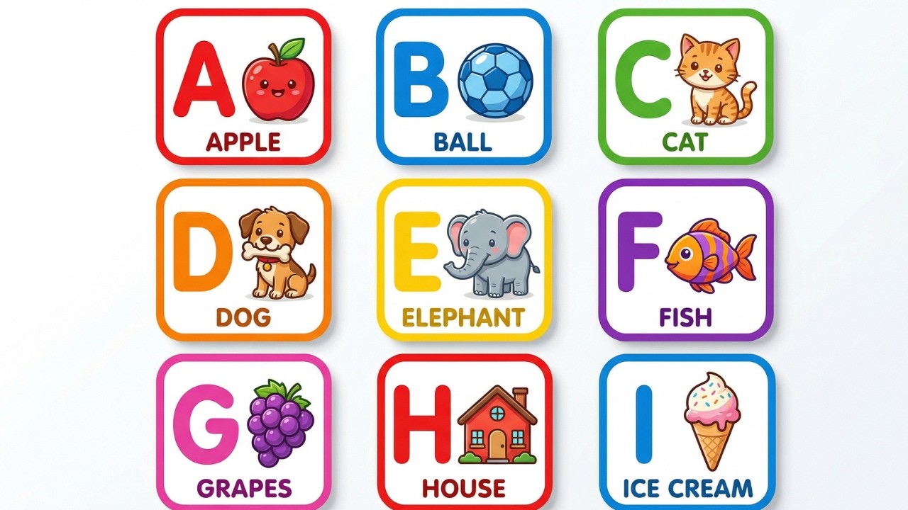 ABC song with three words | Alphabet songs for toddlers