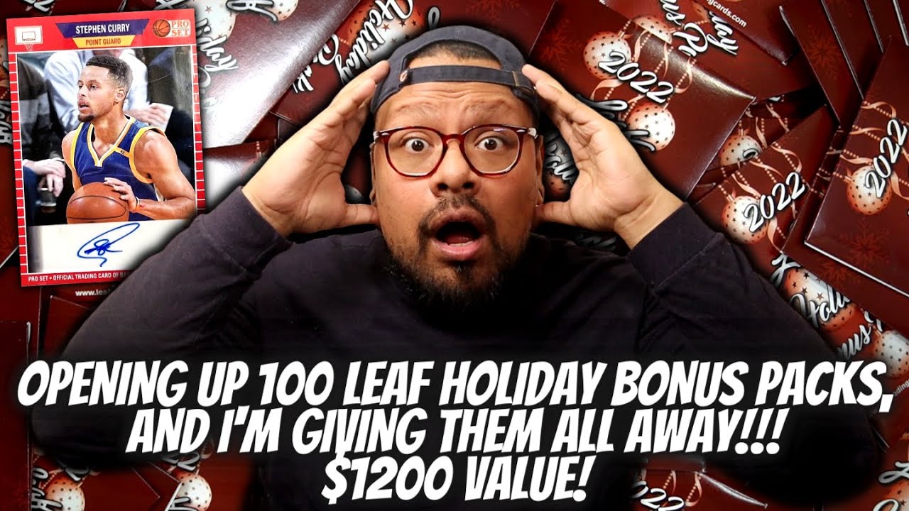 Opening 100 LEAF Holiday Bonus Packs and Im Giving Them ALL Away! CAN YOU HIT BIG?!