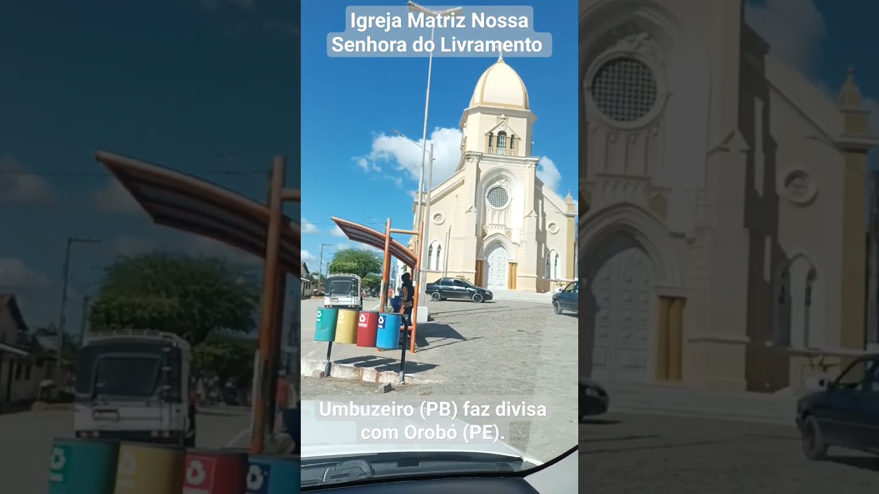 Igreja Matriz Nossa Senhora do Livramento na cidade de Umbuzeiro PB  divisa com Orob&oacute; PE. #turismo