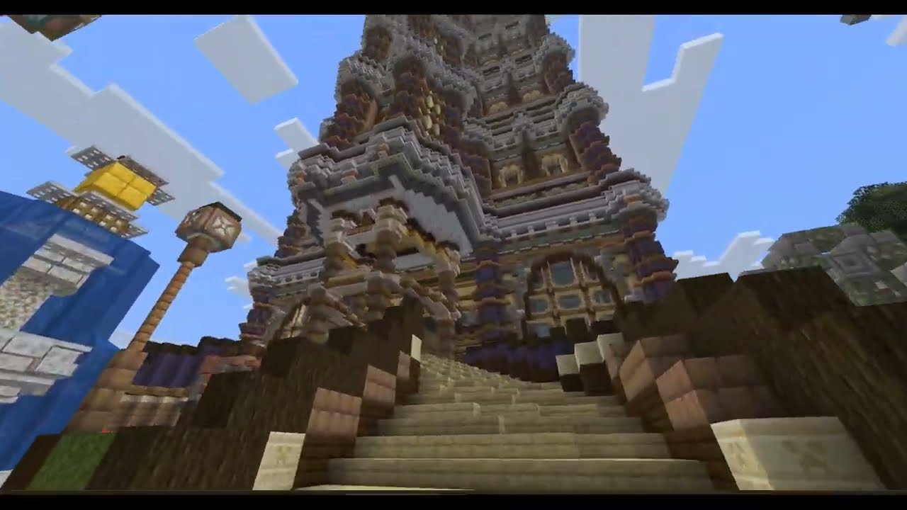 Minecraft - Обзор строительства города.