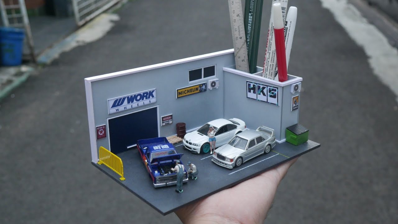 How To Make Diorama 1:64 + Stationery Case
