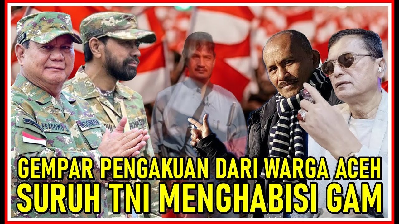 MERINDING ⁉️ WARGA ACEH MULAI MUAK, GAM YANG SEKARANG BUKAN LAGI ASPIRASI WARGA ACEH ‼️